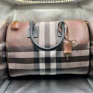 Burberry Medium Check Bowling bag